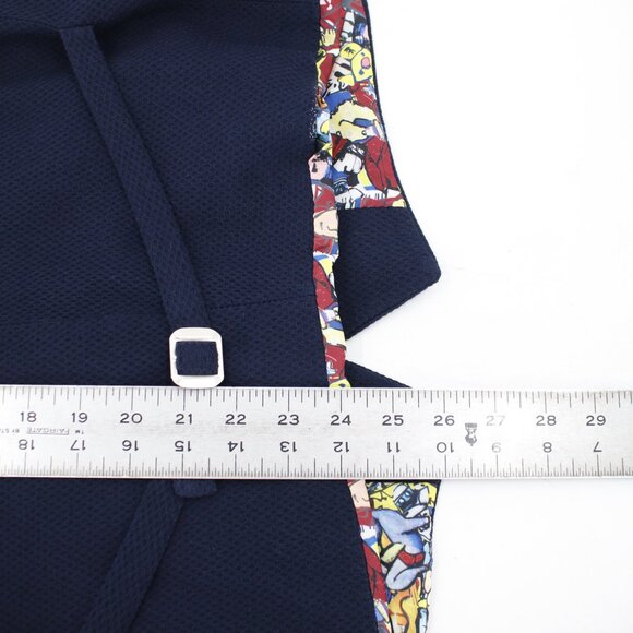 A Fish Named Fred Vest Men's 40 Got Hooked V Neck Button Up Waistcoat gilet blue - Picture 8 of 14